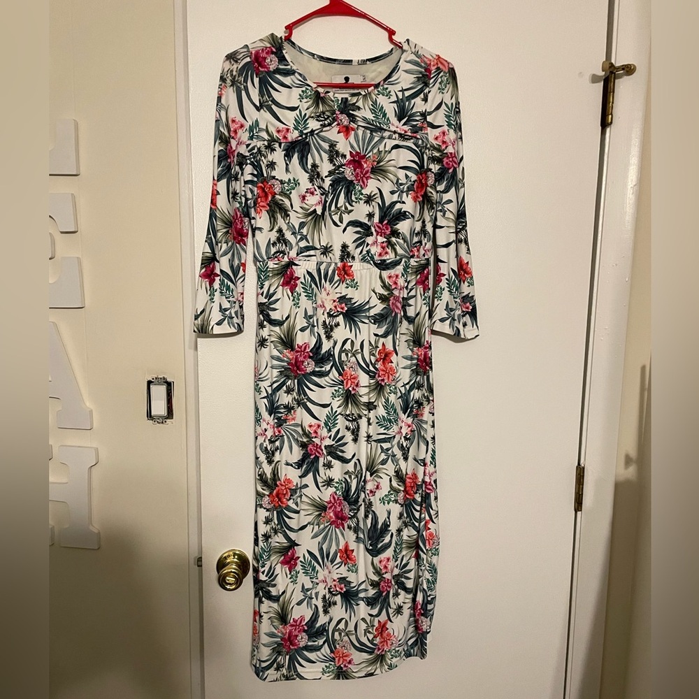 Floral dainty jewels swim dress